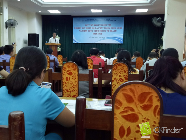 Tập huấn điều tra nghiên cứu khoa học và phát triển công nghệ và nhận thức công chúng về khoa học và công nghệ năm 2018
