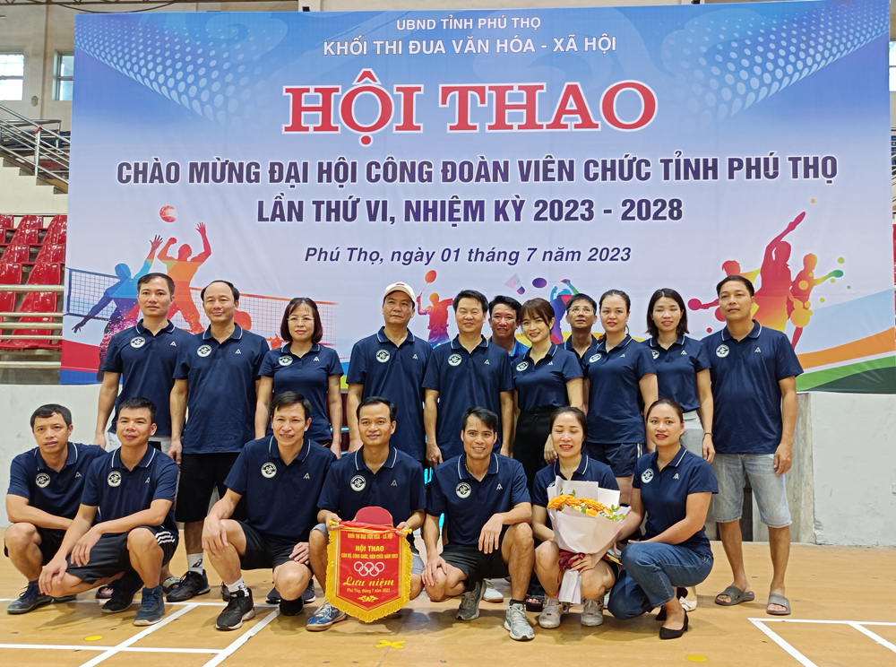 Sở Khoa học và Công nghệ Phú Thọ tham gia Hội thao chào mừng Đại hội Công đoàn viên chức tỉnh Phú Thọ lần thứ VI, nhiệm kỳ 2023 -2028