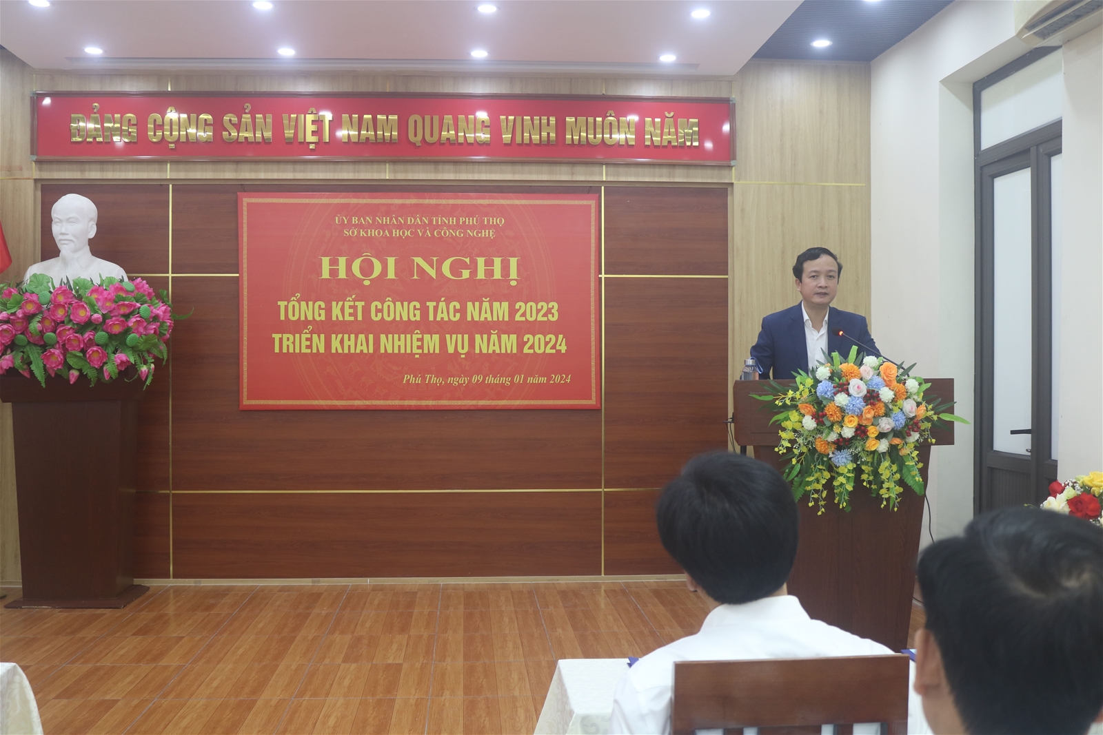 Hội nghị cán bộ công chức, viên chức và Tổng kết công tác năm 2023, triển khai nhiệm vụ năm 2024 ngành Khoa học và Công nghệ