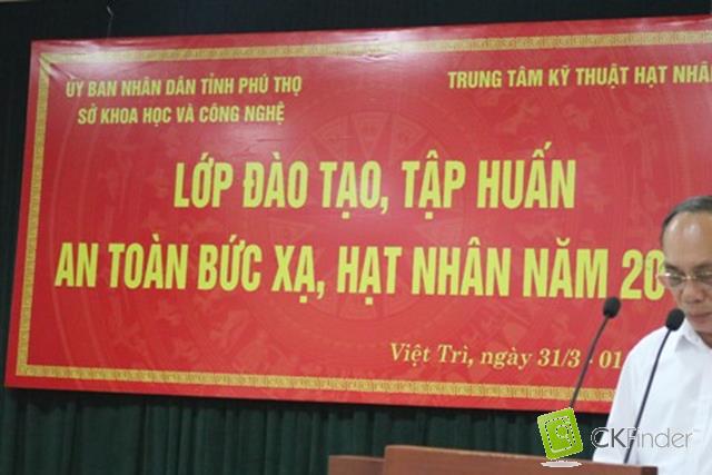 Đào tạo, tập huấn về An toàn bức xạ trong y tế, công nghiệp và người phụ trách tại tỉnh Phú Thọ năm 2018