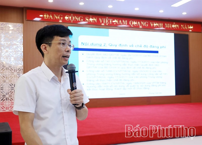 Gần 170 đại biểu tập huấn công tác tài chính Đảng năm 2025