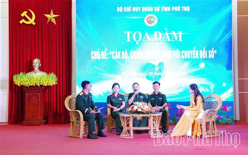 Tọa đàm chuyển đổi số trong lực lượng vũ trang tỉnh