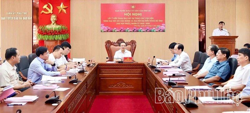 Tích cực xây dựng, đóng góp ý kiến vào văn kiện Đại hội Đảng bộ tỉnh