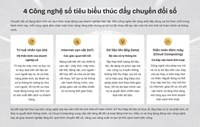 4 công nghệ số đang dẫn dắt cuộc đua chuyển đổi số