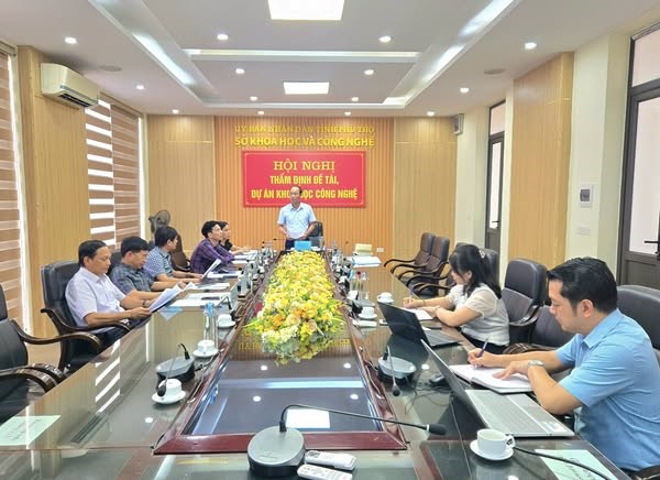 Thẩm định nhiệm vụ "Xây dựng mô hình doanh nghiệp hỗ trợ áp dụng đồng bộ các hệ thống quản lý, công cụ cải tiến nhằm nâng cao năng suất, chất lượng sản phẩm hàng hóa trên địa bàn tỉnh Phú Thọ"