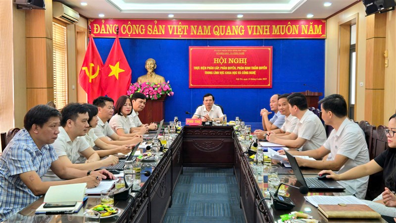 Hội nghị trực tuyến về thực hiện phân cấp, phân quyền, phân định thẩm quyền trong lĩnh vực khoa học và công nghệ