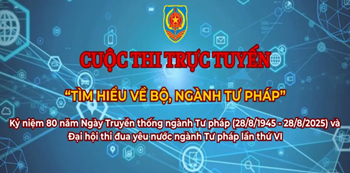 Cuộc thi trực tuyến "Tìm hiểu về Bộ, ngành Tư pháp"
