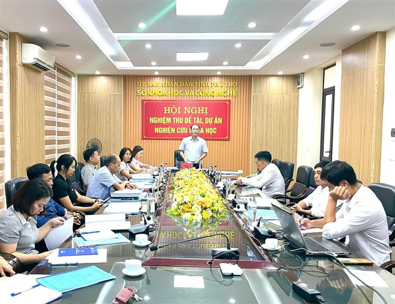 Nghiệm thu dự án “Xây dựng mô hình liên kết sản xuất và tiêu thụ lúa gạo chất lượng ĐH12 trên địa bàn tỉnh Phú Thọ”