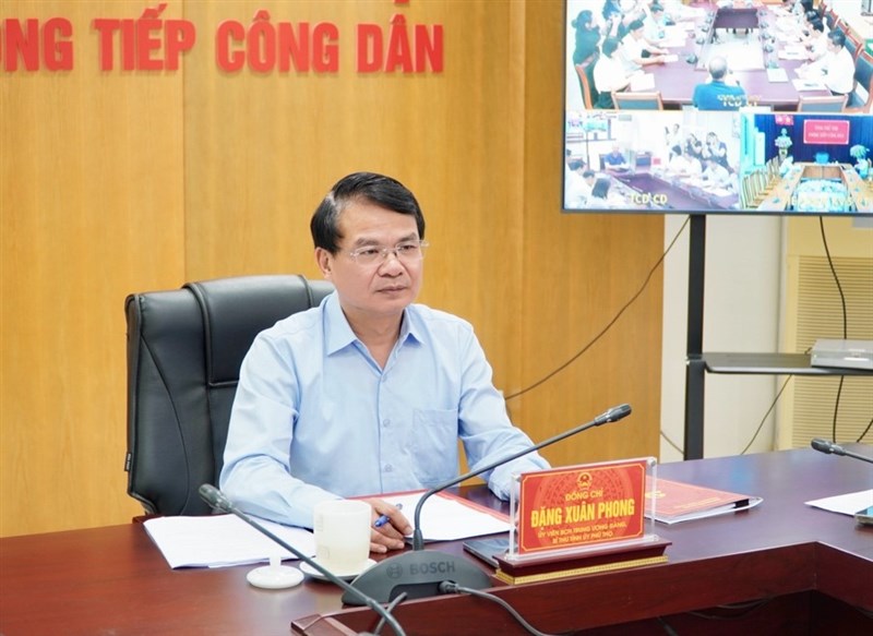 Bí thư Tỉnh ủy Đặng Xuân Phong tiếp công dân định kỳ tháng 8