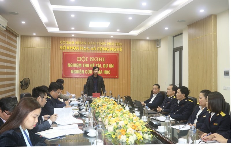 Nghiệm thu đề tài: Nghiên cứu xây dựng phần mềm liên thông quản lý thuế hộ kinh doanh và cá nhân trên địa bàn thị xã Phú Thọ