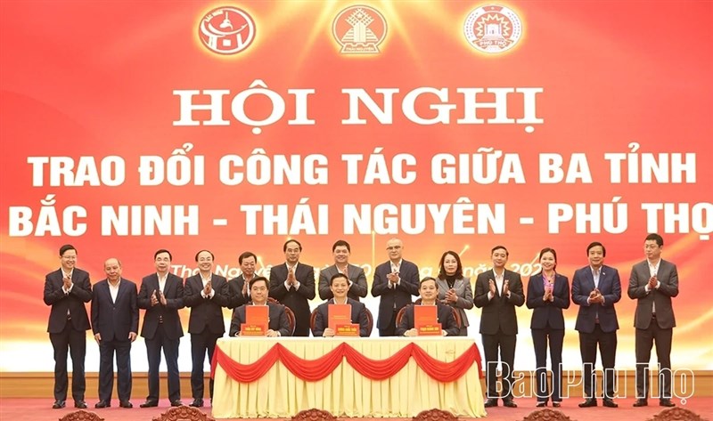 Hội nghị trao đổi công tác giữa 3 tỉnh Bắc Ninh - Thái Nguyên - Phú Thọ