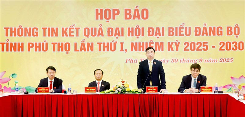 Đại hội đại biểu Đảng bộ tỉnh Phú Thọ lần thứ I, nhiệm kỳ 2025 - 2030 thành công tốt đẹp