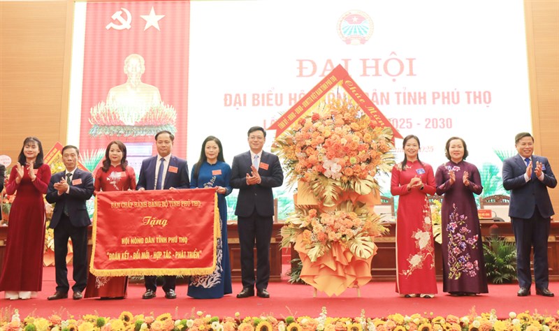 Đại hội đại biểu Hội Nông dân tỉnh Phú Thọ lần thứ I, nhiệm kỳ 2025 - 2030