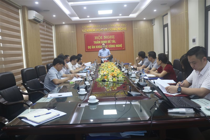 Hội nghị tuyển chọn dự án KH&CN cấp tỉnh “Ứng dụng công nghệ thông tin, chuyển đổi số để tối ưu hoá công tác quản lý, điều hành, nâng cao năng suất, chất lượng hoạt động quản lý doanh nghiệp tỉnh Phú Thọ” 