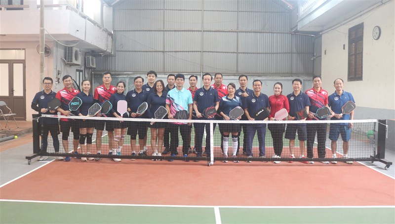 Giao lưu thể thao Pickleball giữa Sở Khoa học và Công nghệ tỉnh và Hội Nông dân tỉnh.