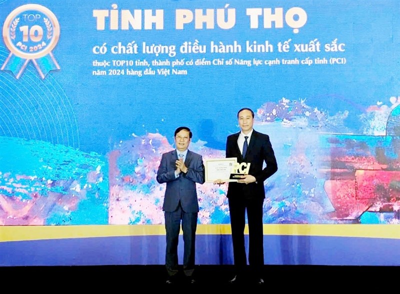 Phú Thọ xếp thứ 8/63 tỉnh, thành phố về chỉ số năng lực cạnh tranh cấp tỉnh - PCI năm 2024