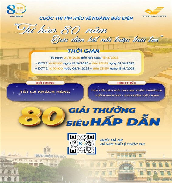 Phát động cuộc thi “Tự hào 80 năm - Bưu điện kết nối triệu trái tim”