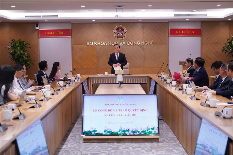 Bộ Khoa học và Công nghệ công bố quyết định về công tác cán bộ