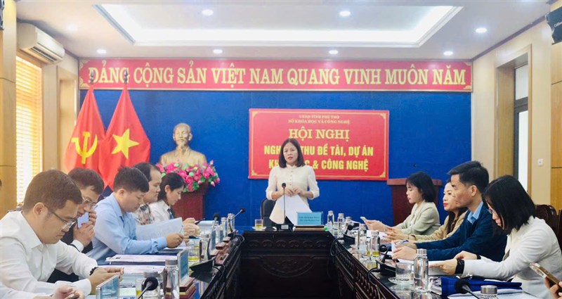 Nghiệm thu Dự án “Ứng dụng phần mềm hỗ trợ công tác lập và quản lý kế hoạch thanh tra, kiểm tra trên địa bàn tỉnh Phú Thọ”