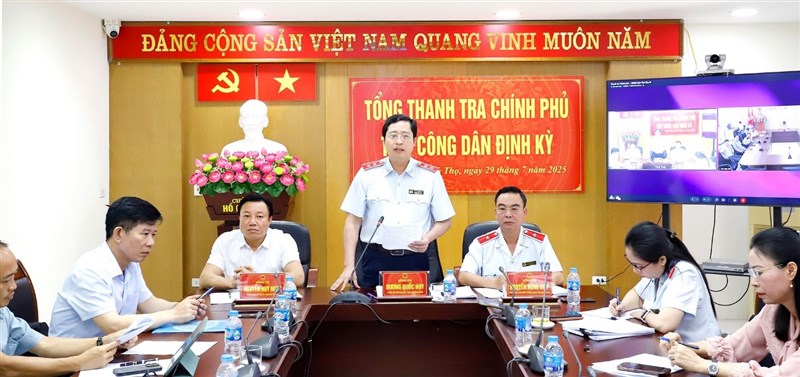 Thanh tra Chính phủ tiếp công dân định kỳ tháng 7/2025 tại tỉnh Phú Thọ