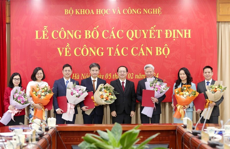 Bộ Khoa học và Công nghệ công bố các Quyết định về công tác cán bộ