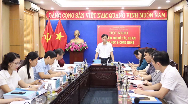 Nghiệm thu đề tài khoa học và công nghệ “Nghiên cứu đề xuất giải pháp nâng cao chất lượng công tác tuyên truyền miệng góp phần bảo vệ nền tảng tư tưởng của Đảng trên địa bàn tỉnh Phú Thọ”