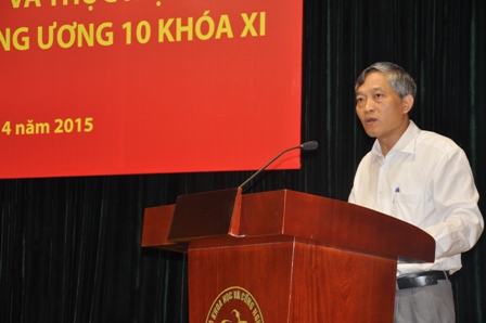 Đảng ủy Bộ KH&CN tổ chức Hội nghị học tập, quán triệt và thực hiện Nghị quyết Hội nghị Trung ương 10