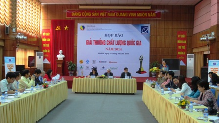 19 doanh nghiệp đoạt Giải vàng Chất lượng quốc gia năm 2014