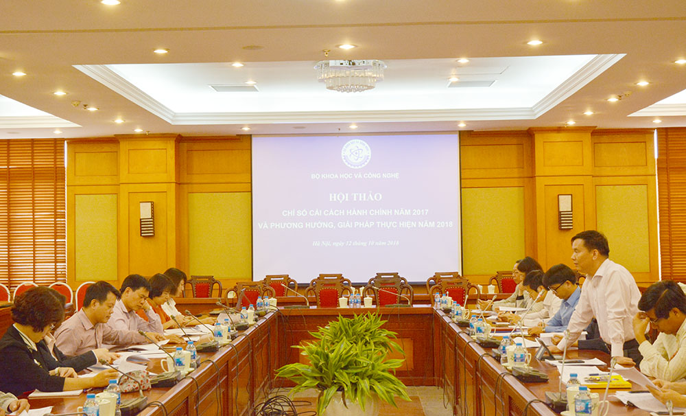 Bộ KH&CN công bố chỉ số CCHC năm 2017 và hướng dẫn xác định chỉ số CCHC năm 2018