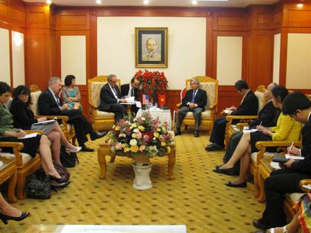 Bộ trưởng Nguyễn Quân tiếp Đại diện Thương mại Hoa Kỳ