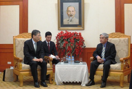 Bộ trưởng Nguyễn Quân tiếp TGĐ Tập đoàn Misubishi