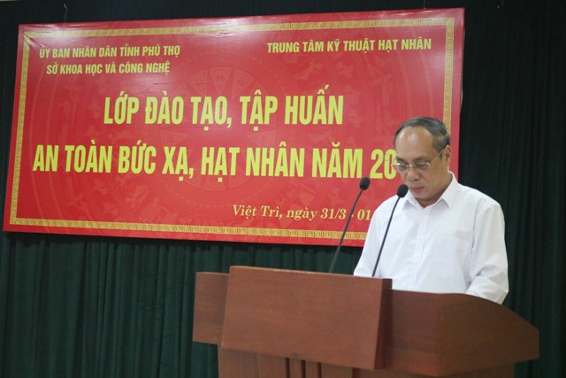 Đào tạo, tập huấn về An toàn bức xạ trong y tế, công nghiệp và người phụ trách tại tỉnh Phú Thọ năm 2018