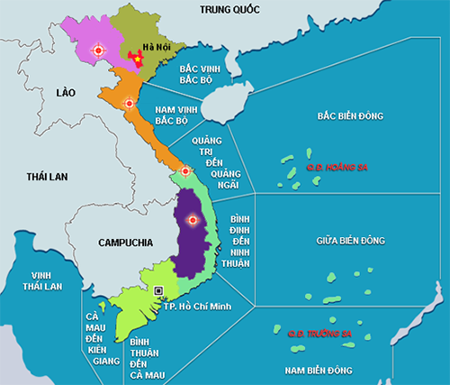 Vùng áp thấp hình thành trên Biển Đông, mưa dông tiếp diễn ở phía Bắc