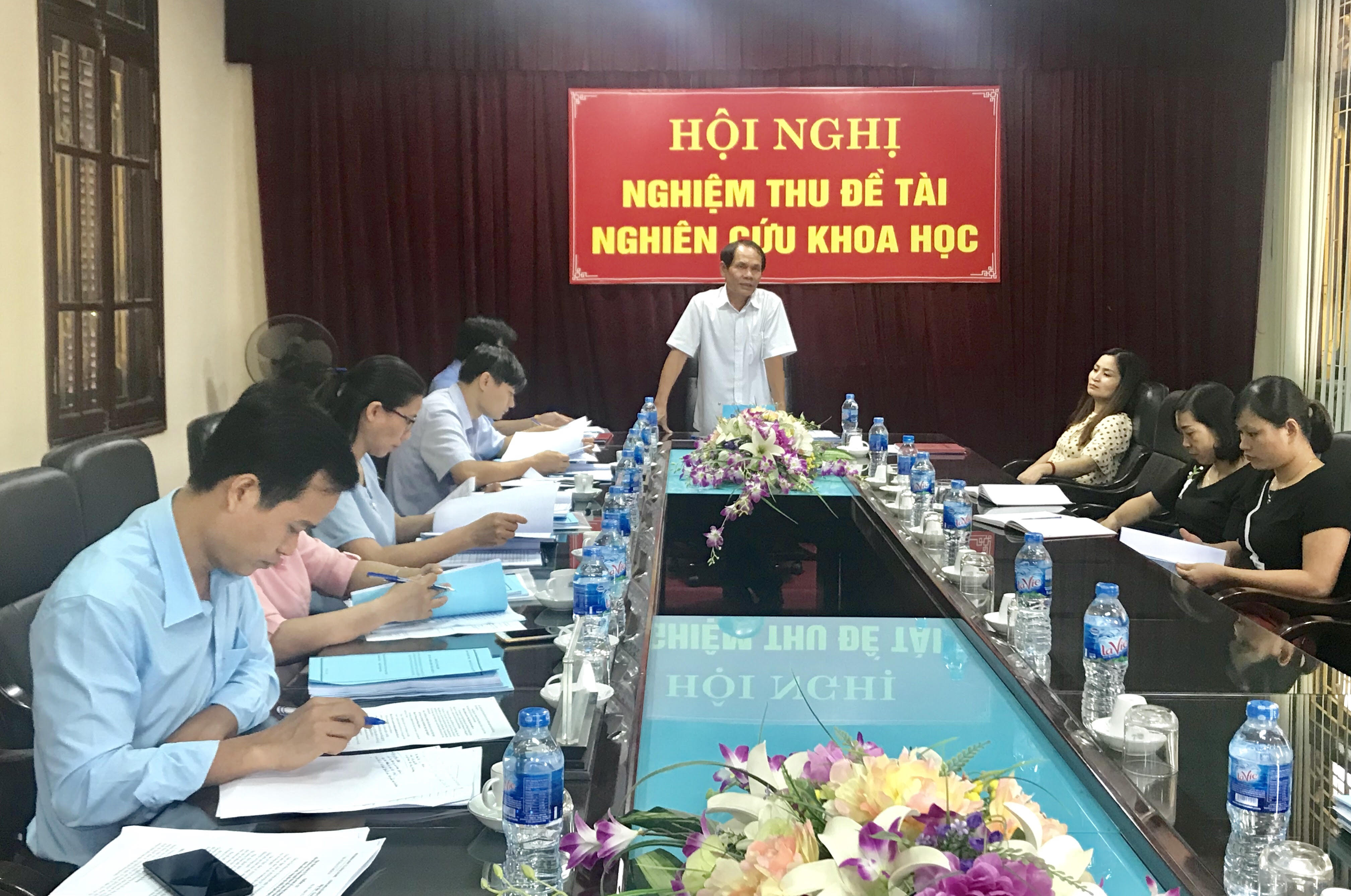 Nghiệm thu dự án: Ứng dụng tiến bộ khoa học và công nghệ để sản xuất sản phẩm trà nấm Linh chi túi lọc theo hướng hàng hóa từ nguyên liệu sẵn có tại tỉnh Phú Thọ