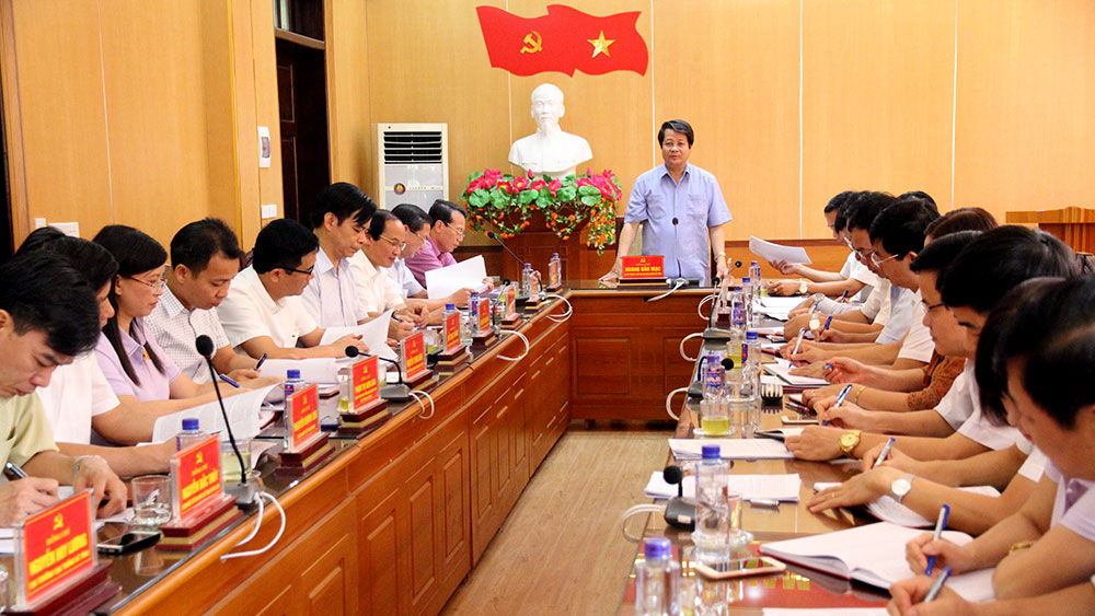 Kiểm tra kiểm điểm giữa nhiệm kỳ thực hiện Nghị quyết Đại hội Đảng bộ tỉnh tại huyện Lâm Thao, Thanh Ba và Thanh Thủy