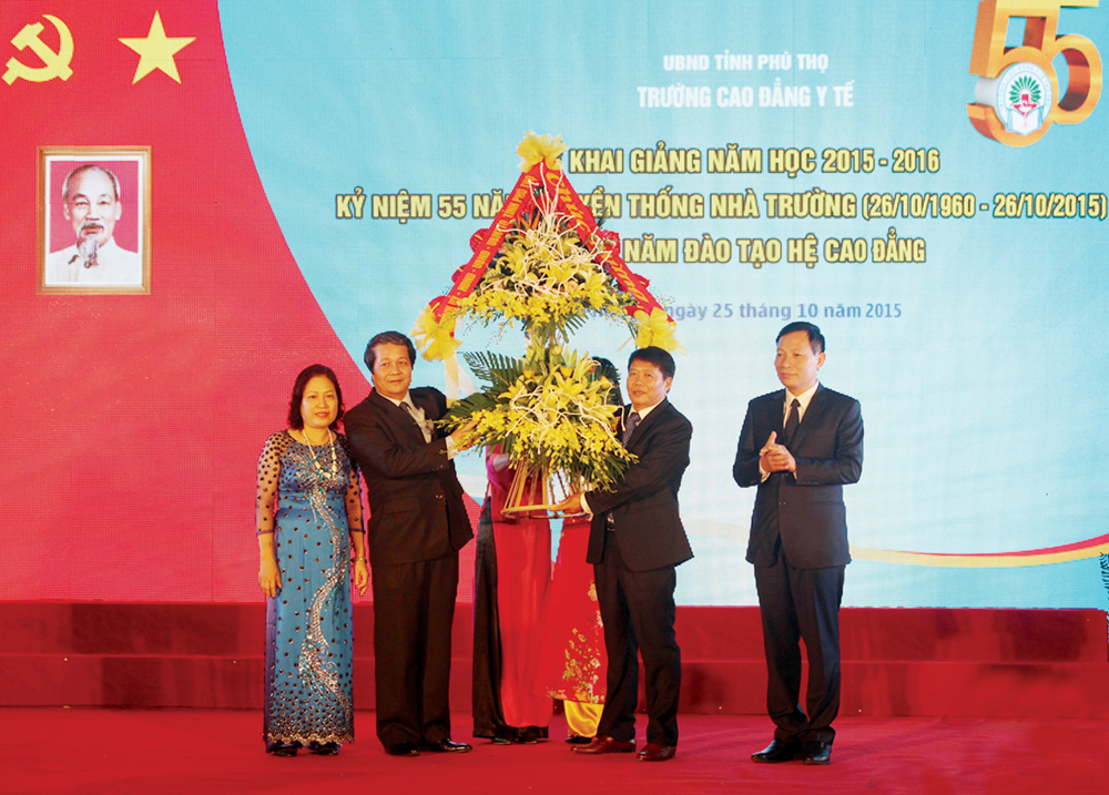 Trường Cao đẳng Y tế Phú Thọ kỷ niệm 55 năm ngày thành lập, 10 năm đào tạo hệ Cao đẳng và khai giảng năm học 2015-2016