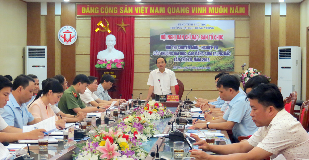 Triển khai kế hoạch tổ chức Hội thi chuyên môn - nghiệp vụ các trường Đại học, Cao đẳng cụm Trung Bắc lần thứ XII, năm 2018