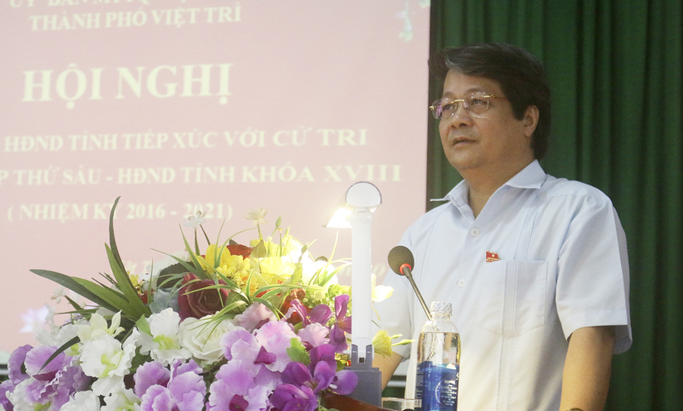 Đại biểu HĐND tỉnh, huyện tiếp xúc cử tri