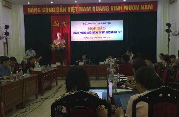 Công bố phương án tổ chức kì thi THPT quốc gia năm 2017