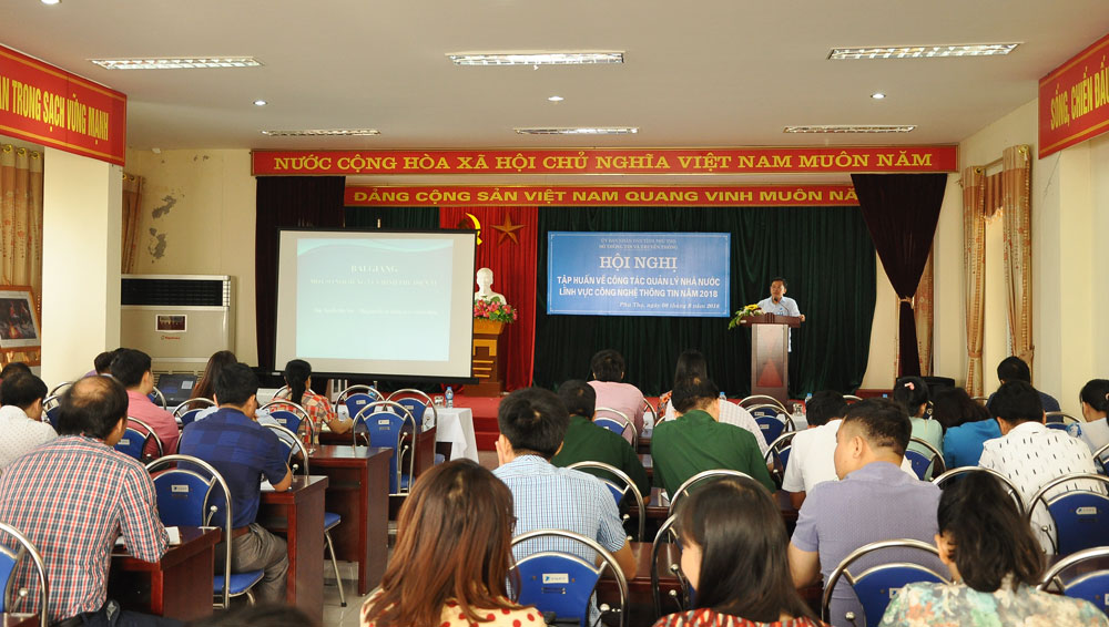 Tập huấn công tác quản lý nhà nước về lĩnh vực công nghệ thông tin năm 2018