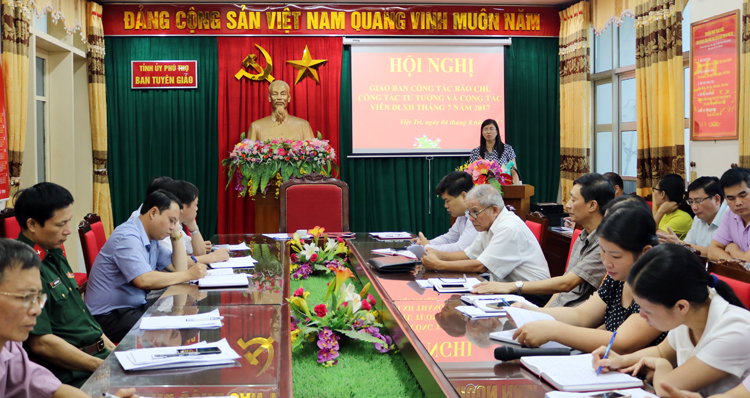 Giao ban công tác báo chí, tư tưởng và cộng tác viên dư luận xã hội